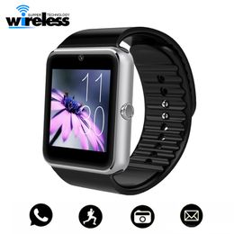 Relógio inteligente GT08 Clock Sync Notifier Suporte Sim TF Conectividade Bluetooth Android Phone Smartwatch Alloy Smartwatch vs Q18 dz09