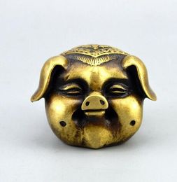 Feng Shui brass Pure copper wealth gold pig copper ornaments home decoration Creative Bronze Crafts