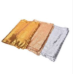 Gold Sequin Tablecloth Rectangle Style For Wedding/Party/Banquet Wedding Table Cloth Decoration 30x180cm