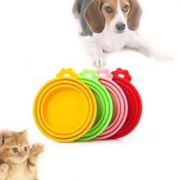 Silicone Sealed Food Can Lid for Puppy Dog Cat Storage Top Cap Reusable Cover Lid Health Pet Daily Products