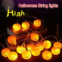 Halloween Pumpkin LED String lights Battery Operated 16 LED 3.8M Hallowmas Holiday Christmas Party Garden Decoration Lanterns Light