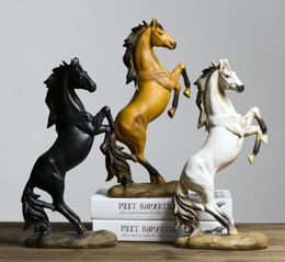 Creative resin horse figurines home decor crafts room decoration objects vintage horse statue ornament resin animal figurines