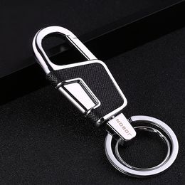 High Quality Men Keychain Key Ring Key Holder Car Kry ring key Chain Jewellery Genuine Leather Birthday Gift