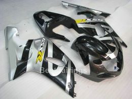 7gifts fairing kit for SUZUKI GSXR600 GSXR750 2001 2002 2003 silver black GSXR 600 750 01 02 03 fairings FD45