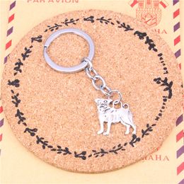 Keychain dog pug Pendants DIY Men Jewellery Car Key Chain Ring Holder Souvenir For Gift