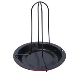 Non-Stick Chicken Roaster Rack With Bowl BBQ Accessories Tools Barbecue Grilling Baking Cooking Pans
