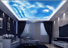 3d wallpaper Fantasy sky blue sky white clouds decoration frescoes desktop wallpaper
