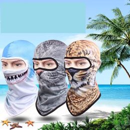 3d print full face mask Cat Dog tiger lion bike Bicycle Hats Motorcycle Masks Ski Hood cap Veil Balaclava UV Protect skull Mask