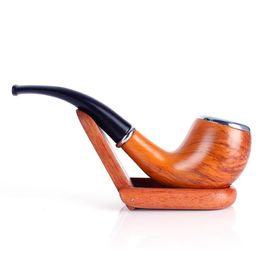 Detachable glossy wood grain pipe carton packaging resin pipe smoking accessories wholesale direct sale