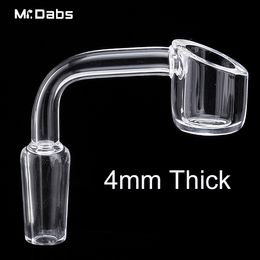 Long Neck Quartz Banger Thermal Banger Smoking Accessories 4mm Thick Nail Male Female 10mm 14mm 18mm for Glass Oil Rigs DHL
