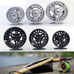 Fly Fishing Reel 3/4/5/6/7/8 WT Large Arbor Silver/Black Aluminum Fly Fishing Reel A3 Y18100706