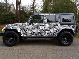 Forest Winter black white Gray Camouflage Vinyl wraps for Vehicle car wrap Graphic Camo covering stickers air bubble free 1.52x30m 5x98ft