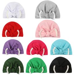 New Baby Girls Hat Baby Bow Beanies Knitted Winter Hats Childrens Cap Girls Baby Caps Children Skullies Beanies Accessories