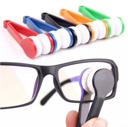 Stylish NEW Fashion Popular Item 10Pcs Mini Eyeglass Microfiber Brush Cleaner for Sun Glasses Eyeglass free shipping