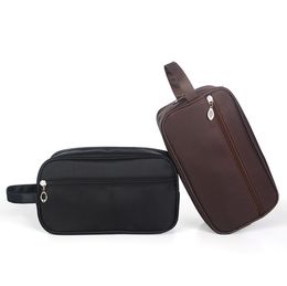 Men's Travel Toiletry Organiser Bag Canvas Shaving Kit - Mini Storage Nylon Bag Cosmetic Bag
