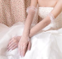 Wedding Gloves Bridal Gloves Accessories Lace Long Gloves Rossoneri Colour Sunscreen Studio Supplies