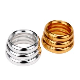 Aluminium Male Chastity Device Penis Ring Sleeve Cock Ring Sex Toys for Men Lock Loop Delay Ejaculation Various Sizes