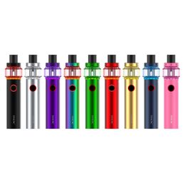 Smok Vape Pen 22 Light Edition Kit e cigarette 4ml 1650mah Kit batterie intégré avec tube de vidange avec base LED Réservoir maille / noyau 100% Original