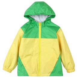 Europe and US foreign trade children's jacket Windproof wind and Rainproof waterproof jacket stitching hooded Zipper