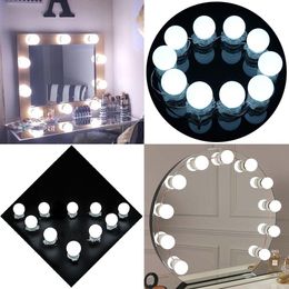 Makeup Mirror Vanity LED Light Bulbs Kit Wall Lamp forDressing Table with Dimmer and Power Supply Plug in, Mirror Not Included