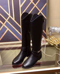 New Arrival T0d Womens Long Knee Booties Ladies Knight 100% Cow Leather Winter Boots Size 35-40