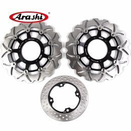 Arashi For HONDA CBR600F 2001 - 2007 Floating Front Rear Brake Disc Disc Rotor CBR 600 F CBR600 600F 2002 2003 2004 2005 2006