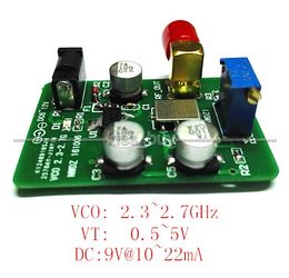 Freeshipping 2.4G VCO voltage control signal source / Sweep Signal WIFI Bluetooth Test source 2300 ~ 2700MHz dc 6-12v