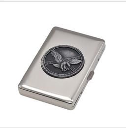 20 Men and Women's Creative Cigarette Boxes, Metal Cigarette Boxes, Laser Patches, Individual Gifts, Cigarette Cases