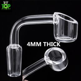 4mm Thick Quartz Banger Nail Domeless Glass Bong 10/14mm/18mm, male/female Low price high quailty Clear Joint