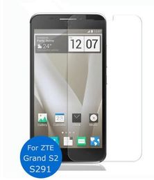 mobile phone s2 UK - Tempered Glass For ZTE Gran S2 S291 Screen Protector Cover 9H Mobile Phone Protective Film Case