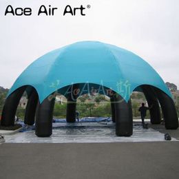 Giant Sky Blue Half Dome Inflatable Eight Legs Spider Leg Tent with Free Blower for Advertising and Other Events on Sale