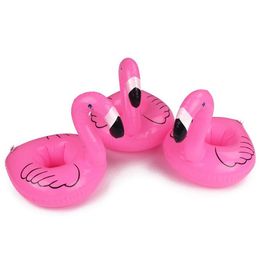 Flamingo Inflatable Drink Botlle Holder Lovely Kids swim Pool Floats Bar Coasters Floatation Devices Children Bath Toy