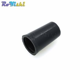 200pcs/lot Zipper Pull Ends Bell Stopper Without Lid Cord Lock Plastic Black Hole Size:3.7mm B0146-B1