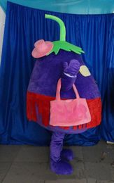 2017 Factory direct sale EVA Material Eggplant mother Mascot Costumes Crayon Cartoon Apparel Birthday party Masquerade