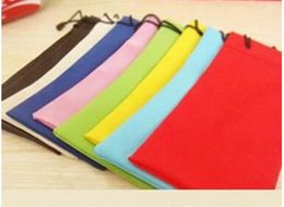 High Quality Plastic Sunglasses Pouch Soft Eyeglasses Bag Glasses Phone bags Drawstring Cases