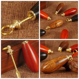 Newest Wood Snuff Nose Case Smoking Pipe High Quality Unique Design Bottle Box Spoon Multiple Uses More Colors Portable Keychain DHL Free