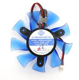 Original for HIS HD6850 6770 7750 Graphics card cooling fan DF0801512LFG2C 12V 0.45A 5.4W Long Life Bearing 2Lines