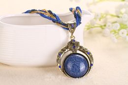 High quality item decorated Bohemian jewelry National style necklace Vintage jewelry alloy pendant Ms. decorative accessories 17 colors