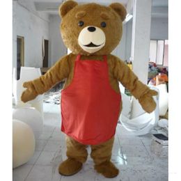 2018 Discount factory sale Adult size Animal brown plush bear mascot costume for adult to wear Birthday Party Brown Bear Mummy Bear Mascot