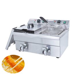 Qihang_top 6L-2 Commercial Electric Chicken Deep Fryer/Electric Deep Frying Machine/Commercial Potato Chips Deep Fryer