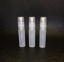 5ml Frost Transparent Plastic Perfume Bottle 5CC Refillable Mini Atomiser Empty Spray Bottles Packing Bottle LX3168