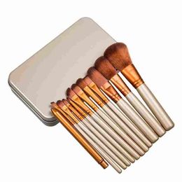 makeup 12 Pcs/set brush NUDE 3 Makeup Brush kit Sets for eyeshadow blusher Cosmetic Brushes TooL Free Shipping Hot