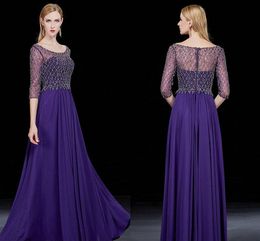 Free Shipping High-Quality Formal Evening Dresses Autumn And Winter Wine Red Word Shoulder Long Sleeves Beaded Party Ballroom Dance Dresses