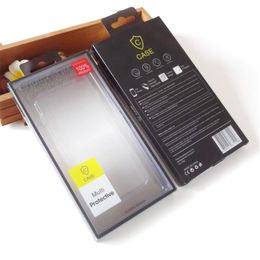 -Universal-Kunststoff leer PVC Kleinpaketkasten Verpackungskästen für Telefon-Kasten iphone X 8 7 6 6S und 5S Samsung Galaxy S6 S7 S8 Rand