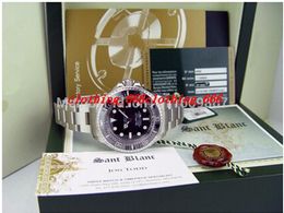 Homens de luxo assistir automático 44mm ss preto cerâmico 116660 Sapphire caixa original de arquivo mens relógio relógios