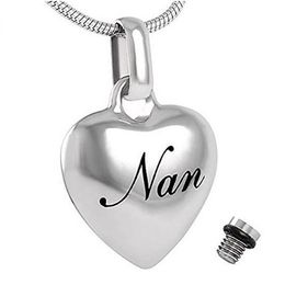Heart Urn Pendants Memorial Ashes Necklace Stainless Steel Cremation Jewellery Urn Necklace for Women/Men - Free Fill Kits