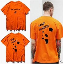 -Angry Panda Print Tshirt Europäische und Amerikanische Straßen Böser Panda Blood Claw T-Shirt Kurzarm Herren T-Shirt
