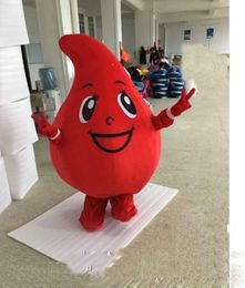 2018 High quality Adult Cute BRAND Cartoon Drop Blood Mascot Costume Fancy Dress Hot Sale Party costume