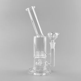 Hight quality 10 inches Oil rig Bong Colourful thick glass Water Pipe recycler Bong with percolator extraction tube for Smoking Free shipping