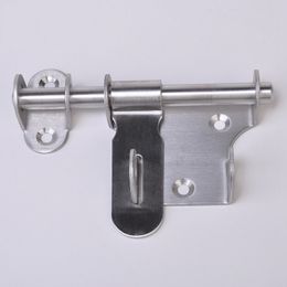 Stainless Steel Security Door Bolts Turn Left or Right with Lock Hole Heavy Duty Door Bolts with Screws Door Latch